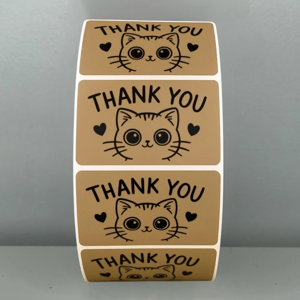 Thank You Cat Stickers – Cute Packaging Labels for Small Business Orders 2